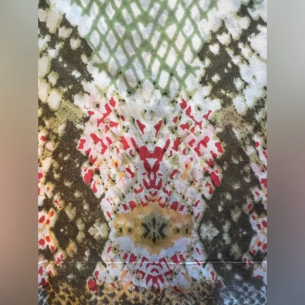 Chico’s | ladies snake print rectangular silk scarf